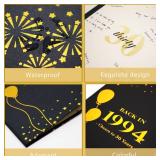 Crenics 30th Birthday Gift for Him or Her, Creative Back in 1994 Birthday Poster, Giant 30th Birthday Guest Signature Book for Black and Gold 30 Anniversary Birthday Party Decorations