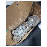 Hoolerry Christmas Mirror Disco Balls Ornaments Different Sizes Bulk Reflective Hanging Disco Ball Decorations for 70s Disco Themed Xmas Wedding Bachelorette Party(4/3.2/2/ 1.2 in)