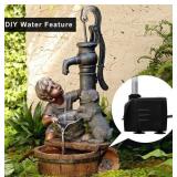 New PULACO 400GPH Submersible Water Pump w/ 5ft Tubing, 25W durable fountain water pump for Pond Fountain, Aquariums Fish Tank, Statuary, Hydroponics