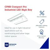 Lithonia Lighting CPHB 15LM MVOLT 50K COMPACT PRO LED Bay Light, High Bay, 15000 Lumens, 5000K Light