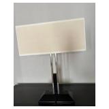 Commercial Hospitality Dual Socket Plug In Table Lamp with Two Plug Base