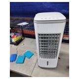 Portable Air Conditioner Evaporative Cooler Ac Unit,BEBEGINE Swamp Cooling Fan Without Hose,3-IN-1 Windowless Ventless Humidifier for Room Offices,Remote,3 Speed,Water Tank,3 Ice Pack Large - Retail: 