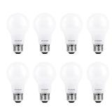 SYLVANIA ECO LED Light Bulb, A19 60W Equivalent, Efficient 9W, 7 Year, 750 Lumens, 2700K, Non-Dimmable, Frosted, Soft White - 8 Count (Pack of 1) (40821)