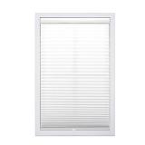 DEZ FURNISHINGS Cordless 1in Light Filtering Pleated Shade, Fabric, 20.5W x 64H, White