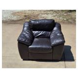 Sofaart leather arm chair  (has some marks see pictures)