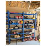 Blue metal garage shelf equipto (No Contents included)