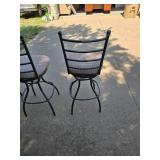 (3) Padded bar stools 48"