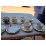 Various tea cups