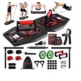 Blomoba Portable Home Gym, Push up board Workout Equipment with 20 Accessories Full Body Strength Training Workout System Including Fitness Board Resistance Bands and More for Training Muscle and Burn