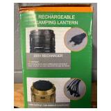 Rechargeable camping lantern