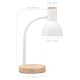 LED Desk Lamp with Flexible Goose-Neck 2 Bulb Energy Saving for Bedside Table, Bedroom Study, and Office