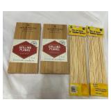 2 Grilling Planks and 2 Packs of 100 ct 12â Bamboo Skewers