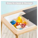 Beright Sensory Table with 3 Storage Bins, Kid