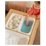 Beright Sensory Table with 3 Storage Bins, Kid