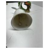 2 ct Hummingbird Ceramic and Porcelain Bell