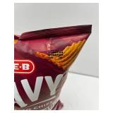 H.E.B. Wavy Potato Chips Mesquite BBQ flavor Net Wt. 9oz