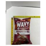 H.E.B. Wavy Potato Chips Mesquite BBQ flavor Net Wt. 9oz