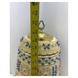 Vintage Lawnware Hanging Lantern type lamp or could be on a table lamp. plugged in Light wasn