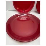 Red Mainstay plate, Red Plate by Home, 2 Red plates no marking