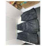 3 leather skirts