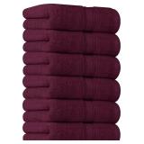 Utopia Towels [6 Pack Premium Hand Towels Set, (16 x 28 inches) 100% Ring Spun Cotton, Ultra Soft and Highly Absorbent 600GSM Towels for Bathroom, Gym, Shower, Hotel, and Spa (Burgundy)