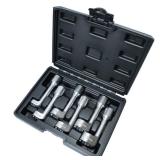 DPTOOL 12pt 1/2" Dr L-Type Diesel Injector Line Socket Wrench Set 12 14 16 17 18 19mm (6PCS)