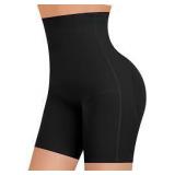 Tummy Control Shapewear Shorts for Women High Waisted Body Shaper Panties Slip Shorts Under Dresses Thigh Slimmer(#A1 Black(slimming),X-Large)