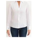 Womens White Blouse Medium