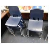 (32) Blue Kids Chairs