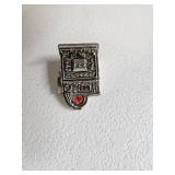 Pewter figurine of slot machine