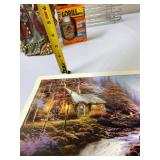 Twilight Cottage by Thomas Kinkade and A horse corral