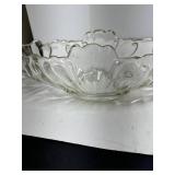 Jeannette Clear Pressed Glass GONDOLA Banana Boat Centerpiece Console Fruit Bowl