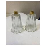 Vintage 2 Homco Glass Votive Peg Candle Holder