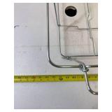 3 buffet wire rack and steel tongs