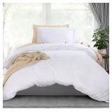 Utopia Bedding Duvet Cover Twin Size - 1 Duvet Cover with 1 Pillow Sham - 2 Pieces Bedding Duvet Cover with Zipper Closure - Soft Brushed Microfiber, 68 X 90 Inches (Twin/Twin XL, White)