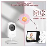 VTimes Video Baby Monitor with Camera and Audio - 2.4" LCD Screen, Portable Baby Camera Monitor No WiFi Night Vision VOX Mode Feeding Alarm 1000ft Range Ideal for Baby/Elderly/Pet