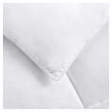 Amazon Basics White Down Alternative Comforter and Duvet Insert with Corner Tabs (Full/Queen, All-Season)