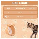 WZ PET Cat Recovery Collar Cone,Adjustable Cat Cone Collar Soft,Cone for Cat After Surgery,Kitten Cone,Medium