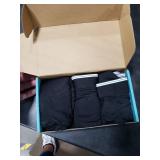 TIICHOO Washable Incontinence Underwear for Men with Front Fly Mens Leakproof Underwear 3 Pack(3 Black, X-Large)