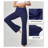 IUGA Bootcut Yoga Pants with Pockets for Women Wide Leg Pants High Waist Workout Pants Tummy Control Work Pants 4 Pockets XL