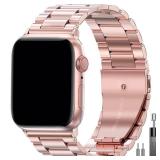 EPULY Metal Band Compatible with Apple Watch Band 49mm 45mm 44mm 42mm 41mm 40mm 38mm Men & Women, Business Stainless Steel Strap for iWatch Bands Ultra 2, SE, Ultra Series 9 8 7 6 5 4 3 2 1