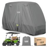 10L0L Heavy Duty Golf Cart Cover for Yamaha, EZGO, Club Car 2/4 Passengers Golf Cart, All Weather Outdoor Protection Weatherproof