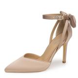 Trary Nude Heels for Women Closed Toe Women