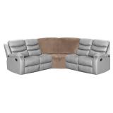 ULTICOR Corner Wedge Seat Cover for L Shape Recliner Couch (Taupe)