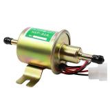 SOLLON Electric Fuel Pump 12V Universal Low Pressure 12 Volt Transfer Inline Fuel Pump for Lawn Mower Carburetor Gas Diesel Engine 2.5-4psi HEP-02A