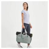 Ceneda 20" Gym Duffel Bag with Wet Pocket Shoes Compartment Portable Overnight Weekender Bag Travel bag Yoga Bag for Women (Celadon)