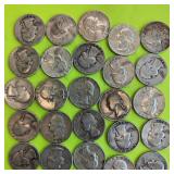 Lot (40) Washington 90% Silver Quarters