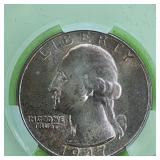 1947-D 25c Washington Quarter CAC MS65