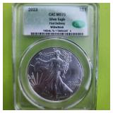 2023 $1 Silver Eagle CAC MS70 First Delivery