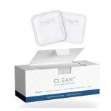 Clean Skin Club Clean Pads 2.0 [NEW & IMPROVED EDGES] Guaranteed Not to Shed & Tear Face Pads, Unique Triple Layers, Textured & Ultra Soft Side, Organic Disposable Cotton, Pair with Makeup